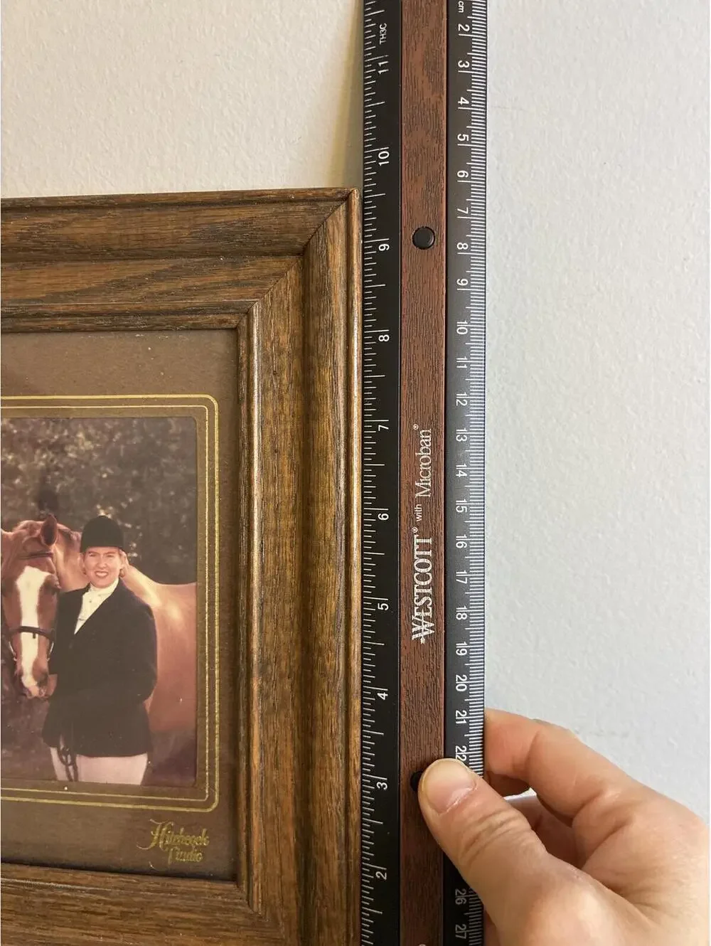 Vintage Solid Wood Picture Frame 7 by 5 Rustic Brown Tabletop Photo Frame
